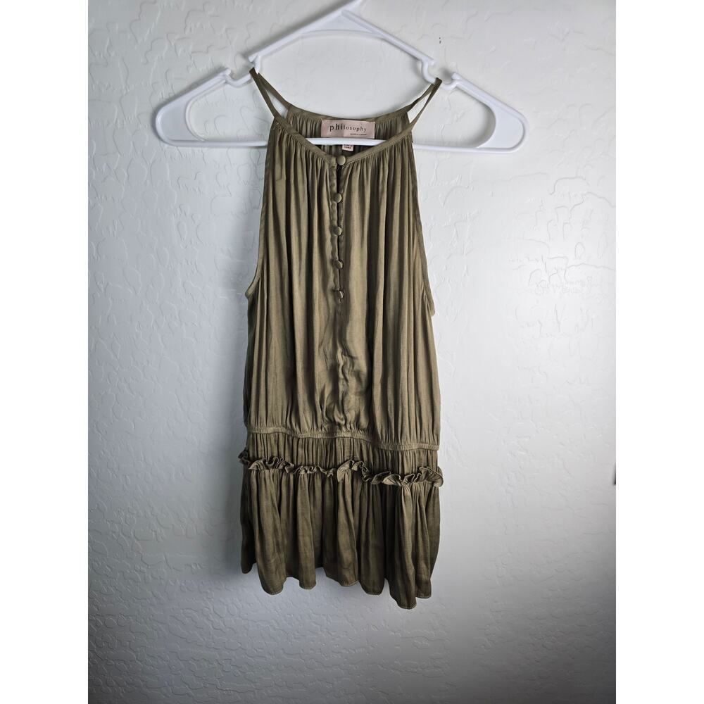 Philosophy Tank size small Green very soft